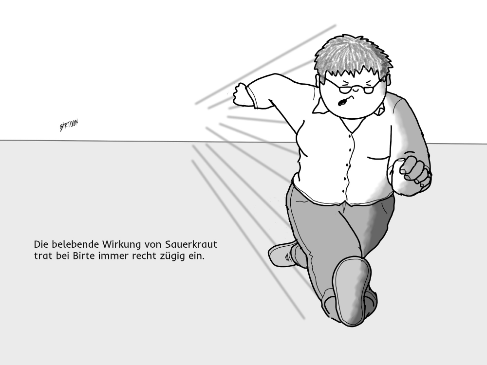 Cartoon: Hurtig, hurtig! 1