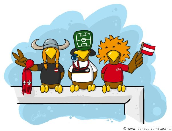 Illustration: Crazy Birds - EURO 08 1
