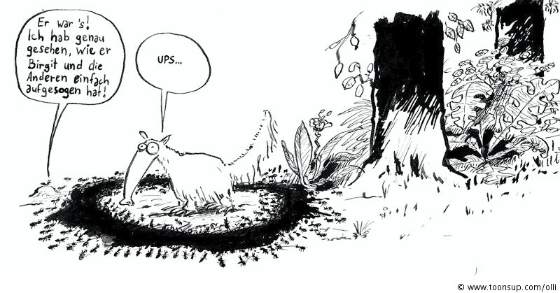 Cartoon: Der Birgit-Zwischenfall 1