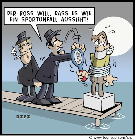 Cartoon: Sportunfall 1