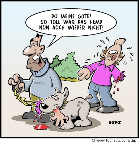 Cartoon: Kampfhund 1