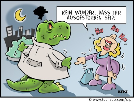 Cartoon: Aussterben 1