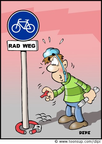 Cartoon: Radweg 1