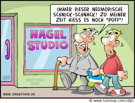 Cartoon: Die gute alte Zeit 1
