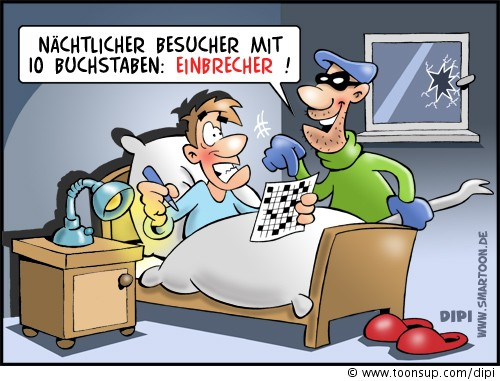 Cartoon: Nächtlicher Besucher 1