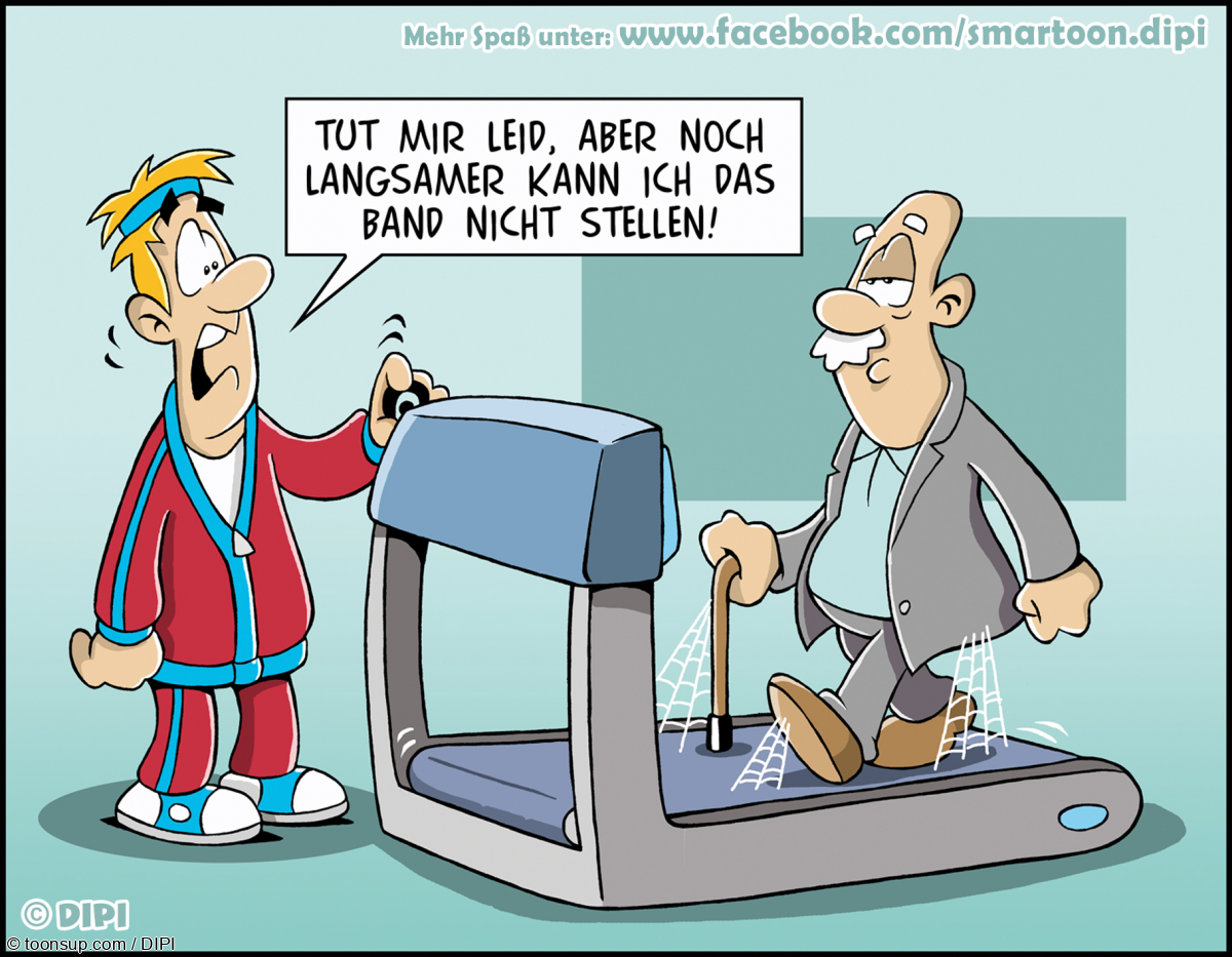 Cartoon: Entschleunigung täte uns allen gut! 1