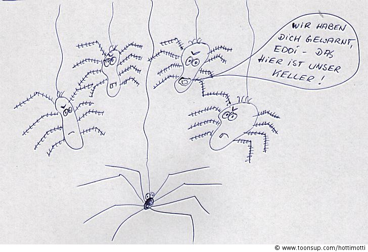 Cartoon: Spinne-Feind 1