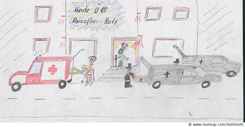 Cartoon: Ü 80 Party 1