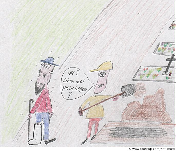 Cartoon: Nur zu Besuch 1