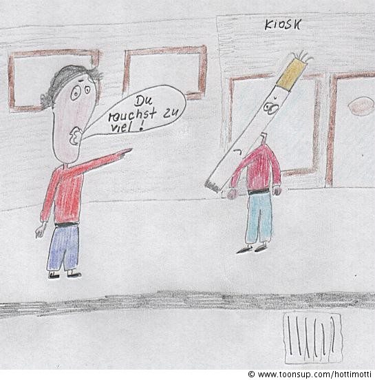 Cartoon: Raucher 1