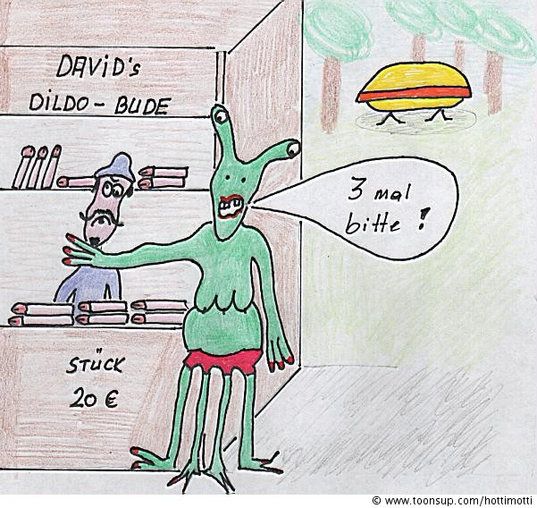 Cartoon: Bei David 1