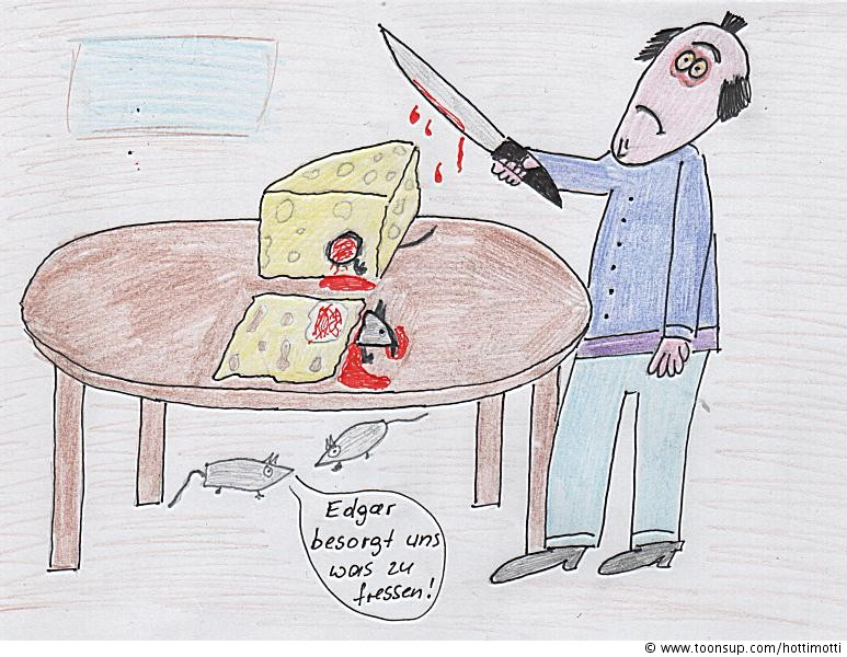 Cartoon: Mause-Tod 1