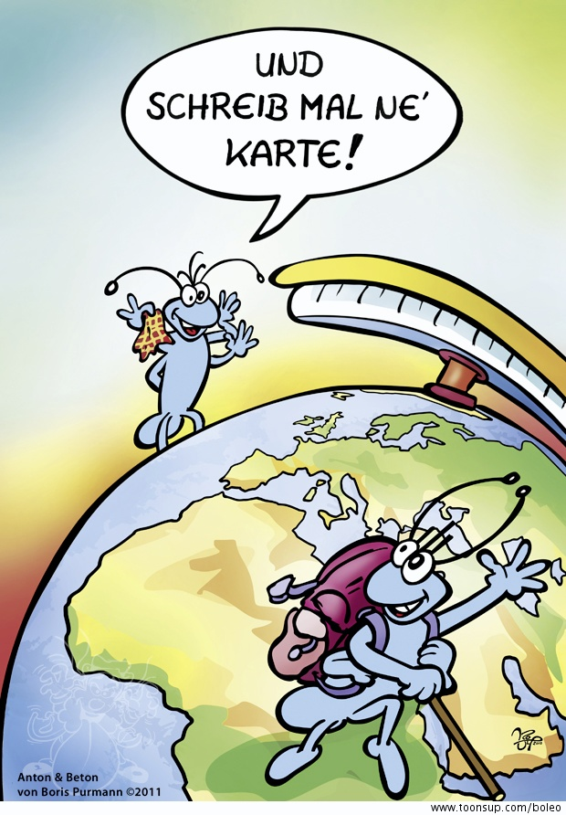 Cartoon: Anton & Beton Glück-Wunsch-Karten 3