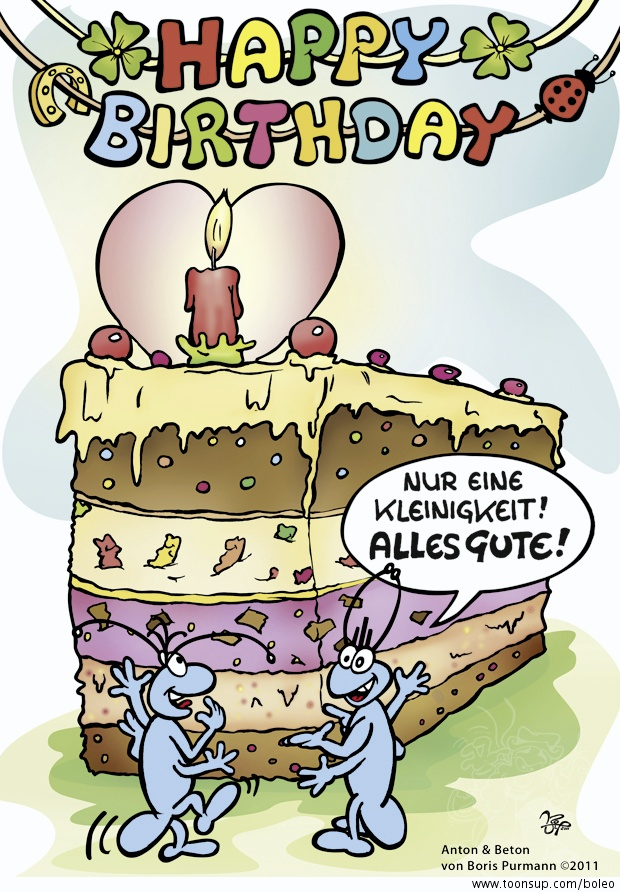 Cartoon: Anton & Beton Glück-Wunsch-Karten 10