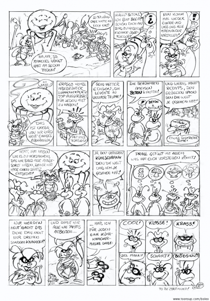 Comic: Anton & Beton Refrigangster Skizzen 3
