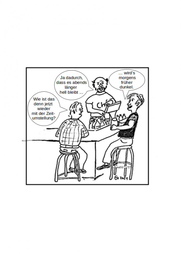 Cartoon: Zeitumstellung 1