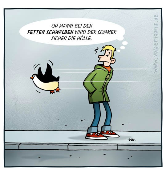 Cartoon: Pinguinsommer 1