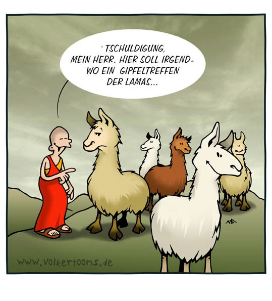 Cartoon: Ein Lama Gag 1