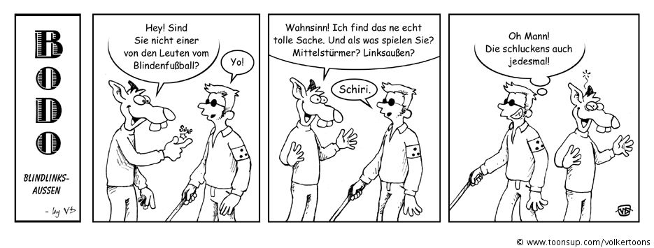 Cartoon: Blindlinksaußen 1