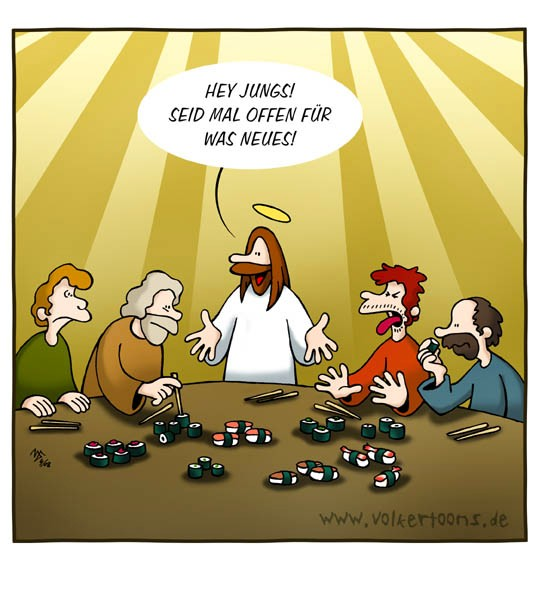 Cartoon: Abendmahl 1