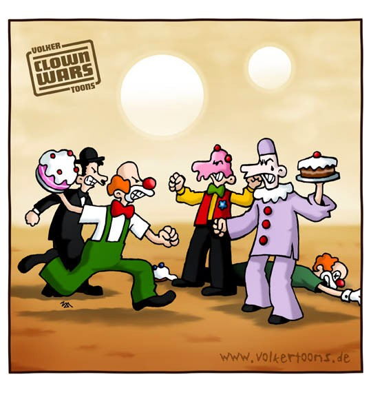 Cartoon: Clown Wars 1