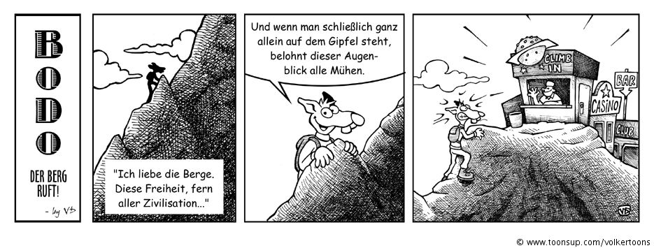 Cartoon: Der Berg ruft 1