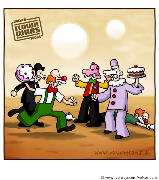 Cartoon: Clown Wars 1