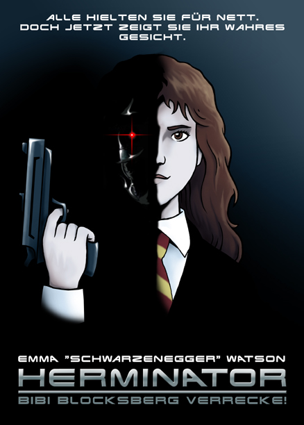 Illustration: Potter Fake Plakate - Herminator 1