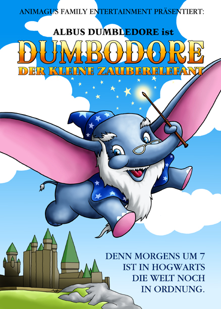 Illustration: Potter Fake Plakate - Dumbodore 1