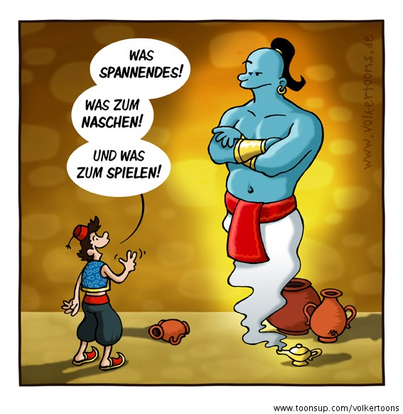 Cartoon: Lampengeist 1