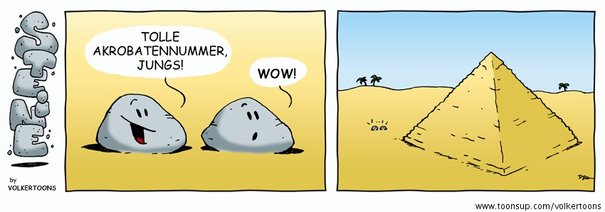 Cartoon: STEINE - Steinakrobatik 1