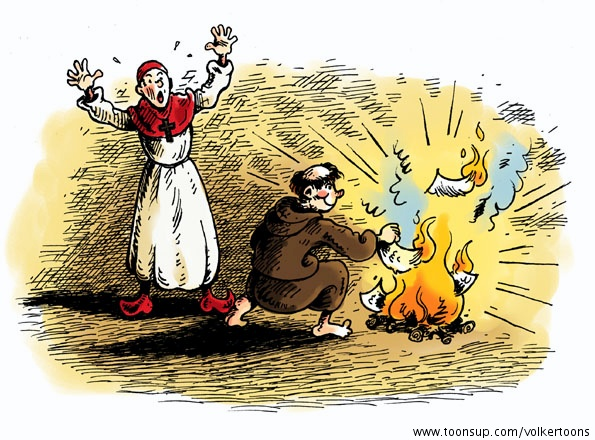 Illustration: WSD - Bullenverbrennung / Luther 1