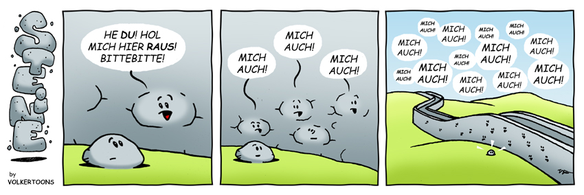 Comic: STEINE - Mauer 1