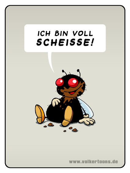 Cartoon: Ich bin voll Scheiße 1
