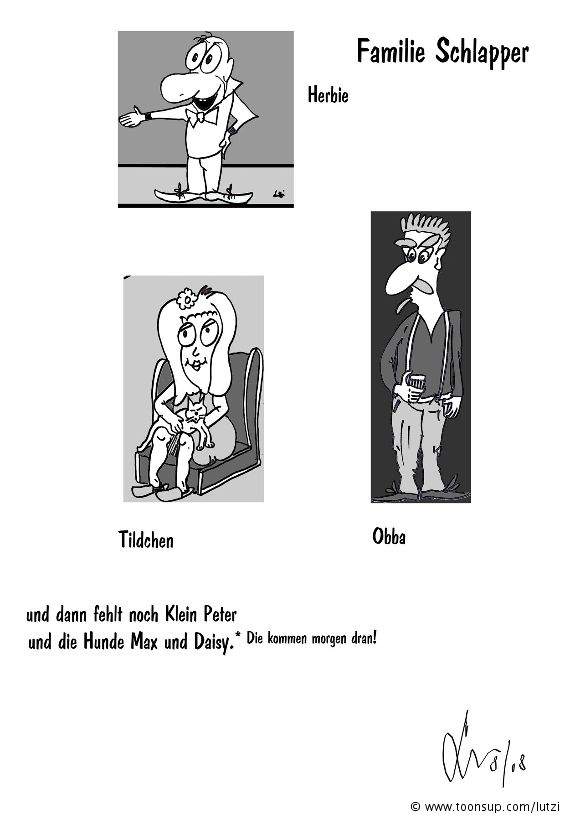 Comic: Familie Schlapper 1