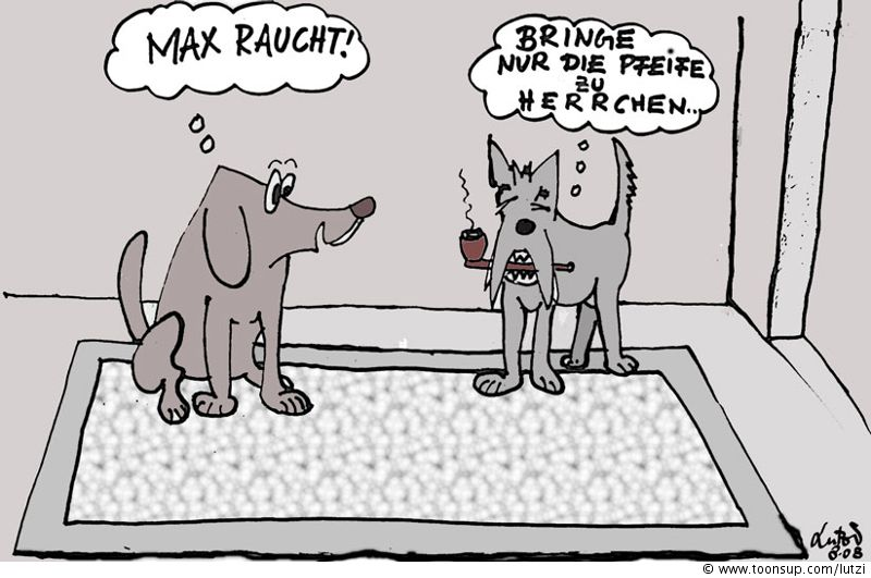 Comic: Familie Schlapper, ihre Hunde Max und Daisy 1