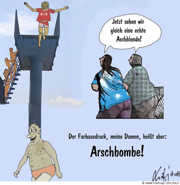 Cartoon: Die Aschblonde 1
