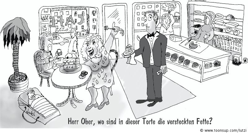 Cartoon: Versteckte Fette 1