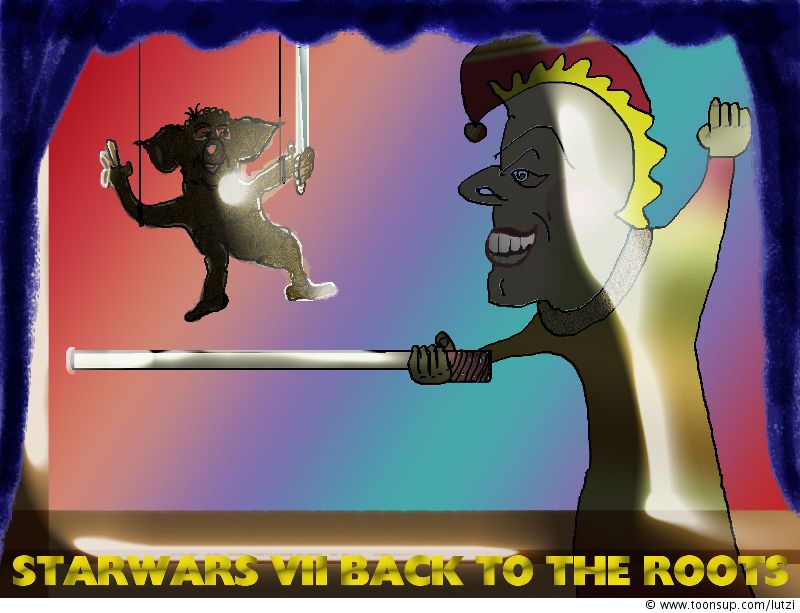 Cartoon: Starwars VII Back to the roots 1