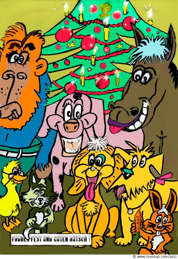 Illustration: Comi-sche Weihnacht 1