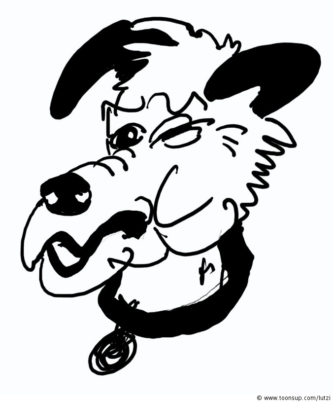 Concept Art / Character Design: doggi blinzelt 1