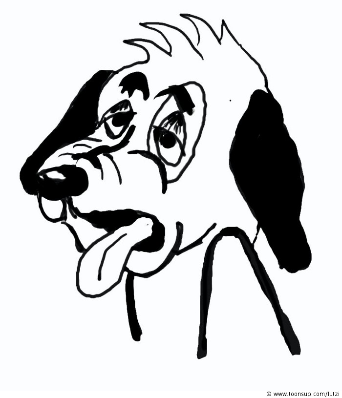 Concept Art / Character Design: Doggi müde 1
