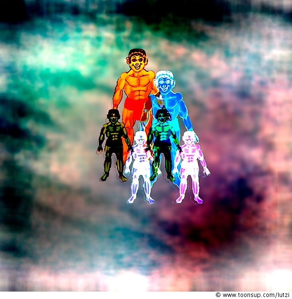 Illustration: wir kommen in Frieden 1