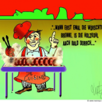Das letzte Grillwürstchen in diesem Jahr...