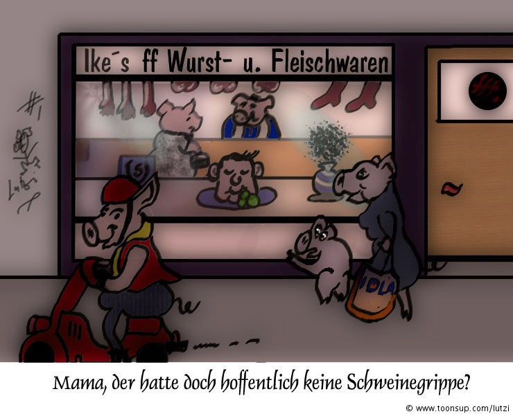 Cartoon: Schweinegrippe 1