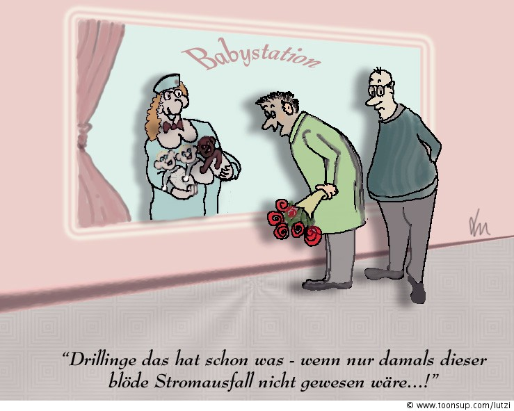 Cartoon: Drillinge 1