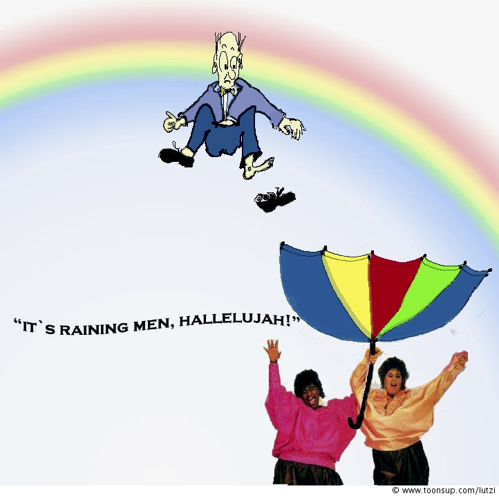 Cartoon: it´s raining men 1