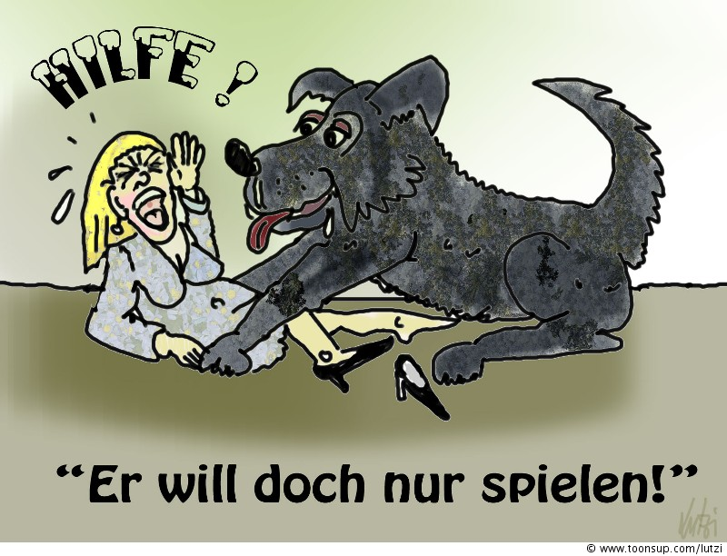 Cartoon: Der will doch nur spielen! 1