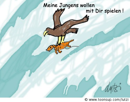 Cartoon: Meine Kinder wollen mit dir spielen 1