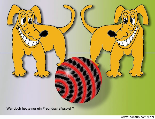 Cartoon: Freundschaftsspiel 1